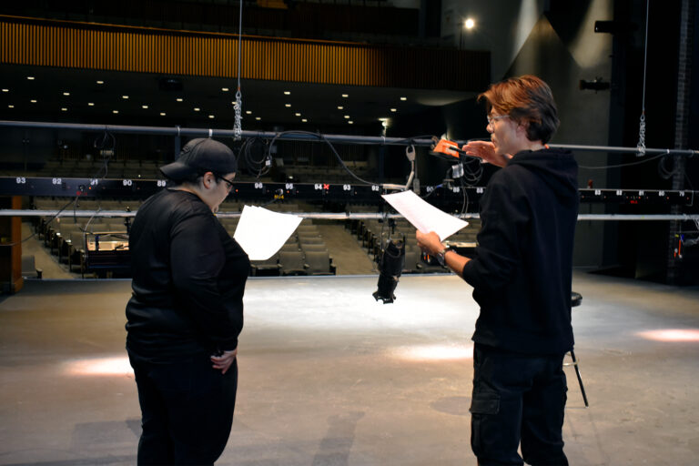 Alan and Morgan at theater