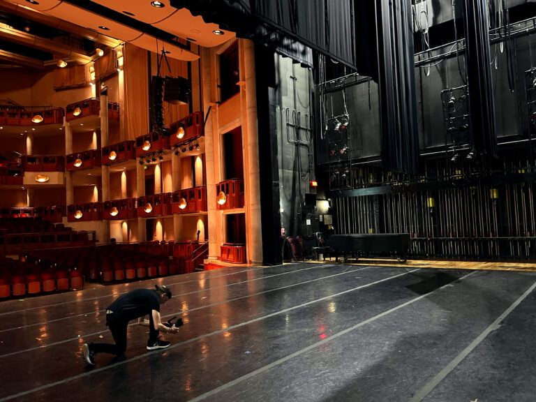 Alan filming newman center theater